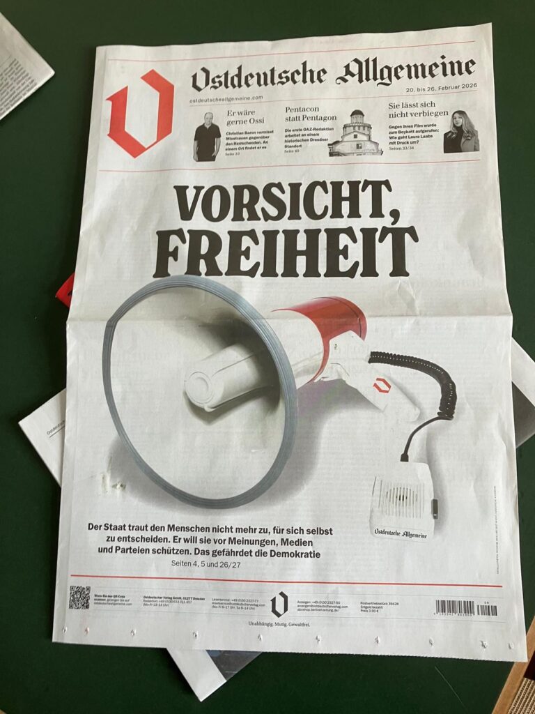 Der Osten hat eine neue Zeitung – Ostdeutsche Allgemeine