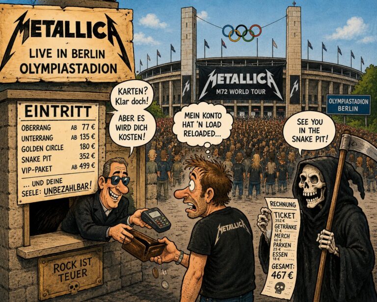 Ich bin raus! Metallica im Olympiastadion